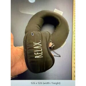 Rae Dunn "RELAX" travel pillow and eye mask